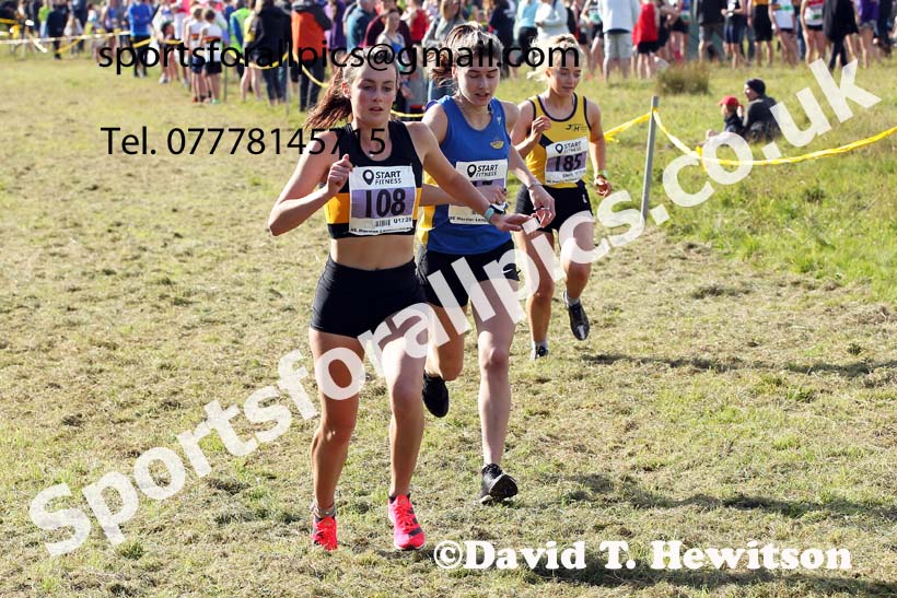 Womens under-17s and under-20s 2021 North Eastern Harrier League, Druridge Bay. Photo: David T. Hewitson/Sports for All Pics